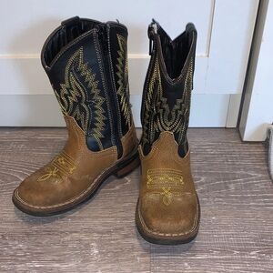 J.B. Dillon Toddler Boots - Brown and Black